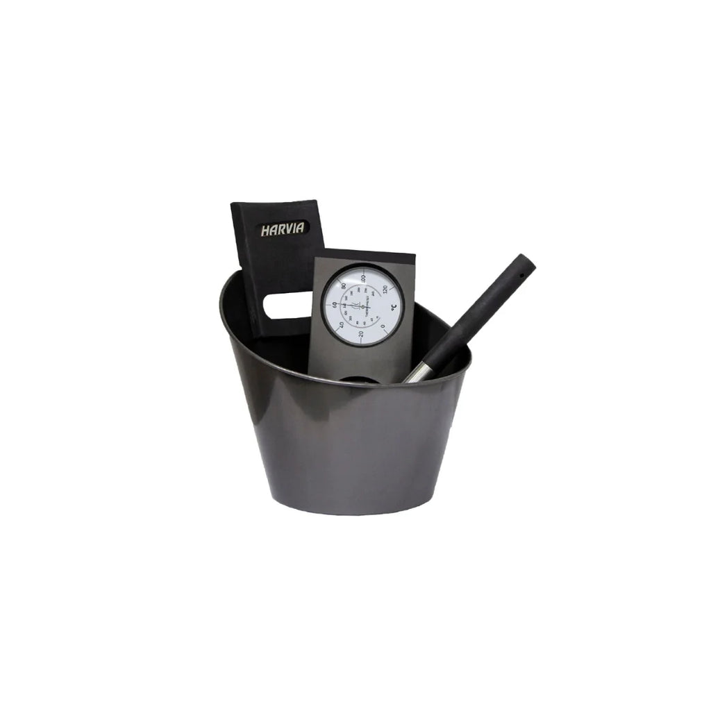 Harvia Black Steel Sauna-accessoireset – 3-delig