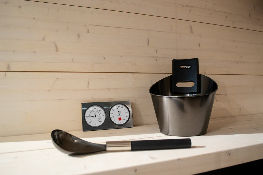 Harvia Black Steel Sauna-accessoireset – 3-delig