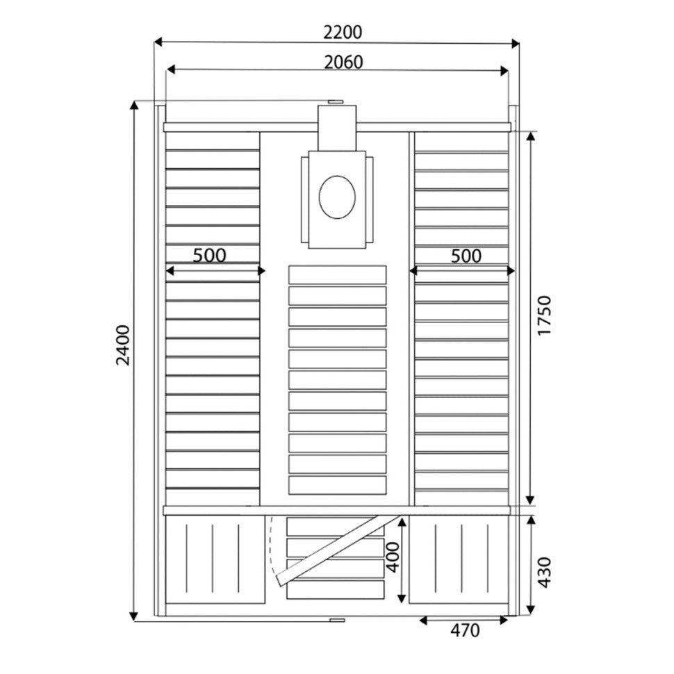 Nordic Barrel 240 -ulkosauna