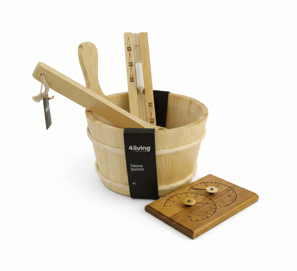 4Living Complete Sauna Accessory Set – 4 Piece