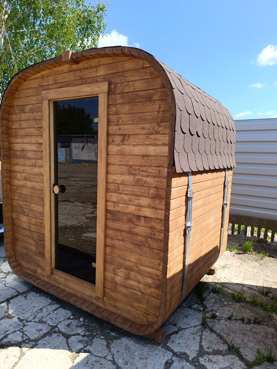 Sauna exterior Nordic Quadro Mini 180